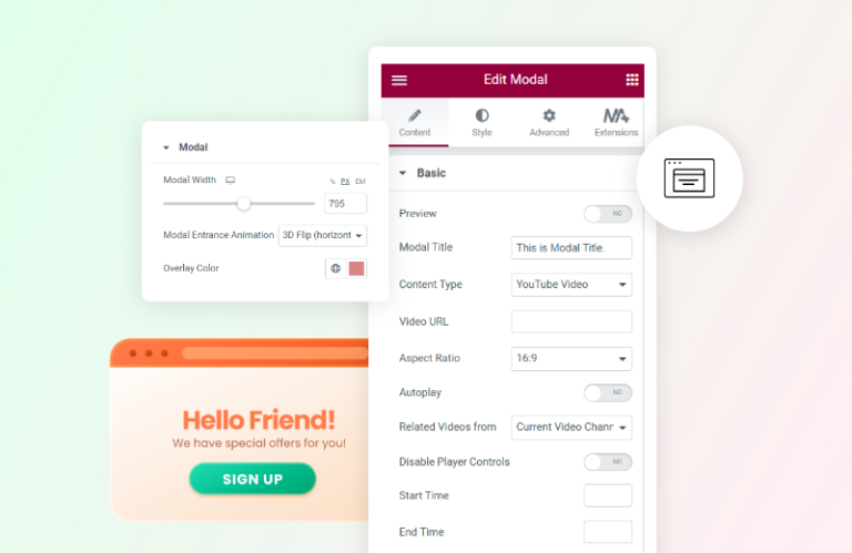 Using the Modal Elementor widget, you can create multi-functional ...